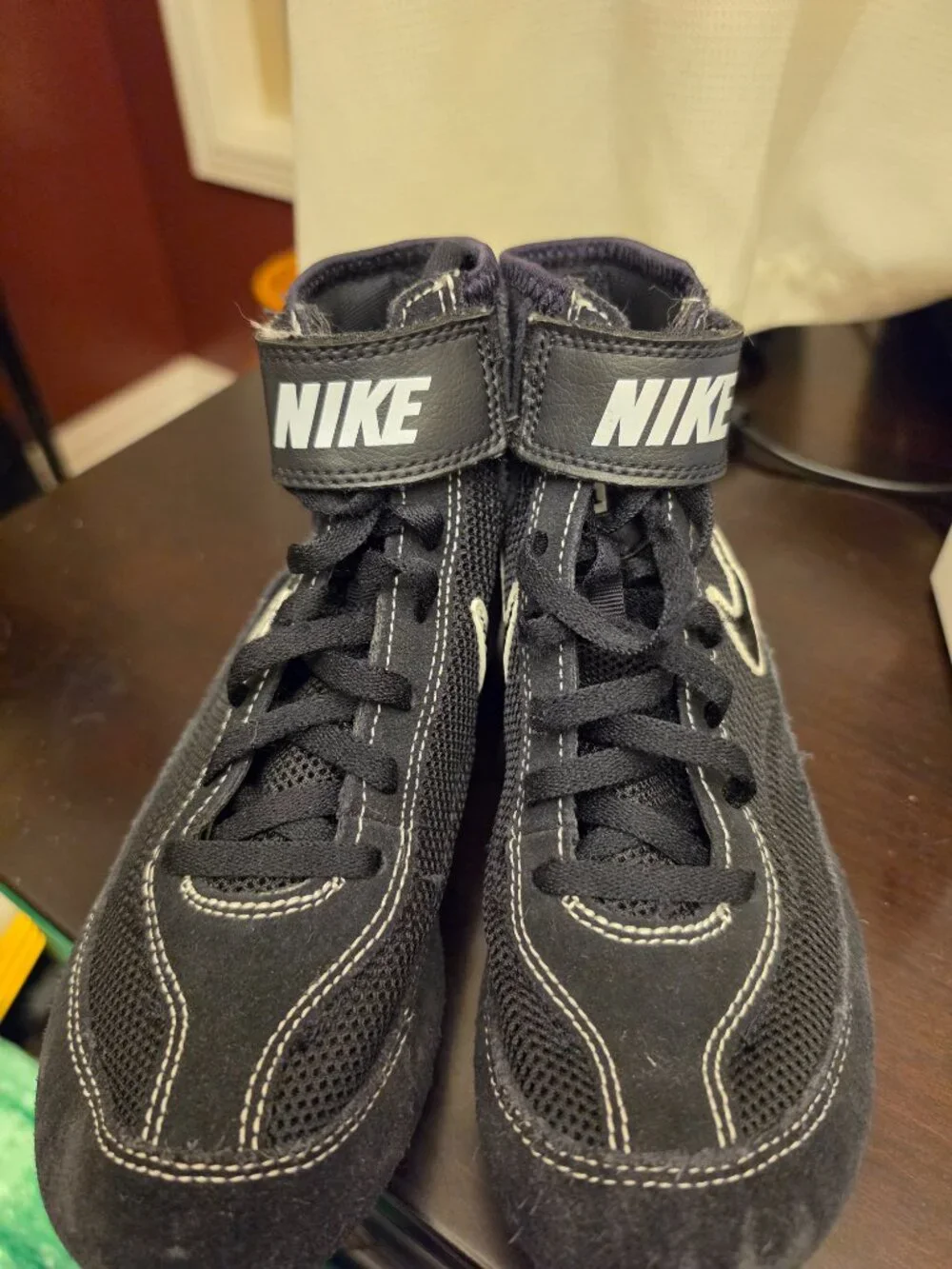 Nike Speed Sweep Black Youth Wrestling Shoes Athletic 366684-001 Size 3Y